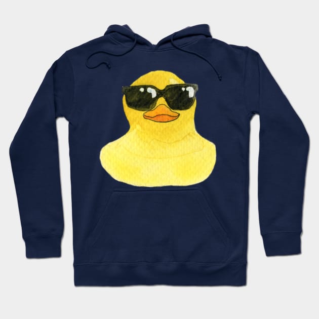 Chillax Rubber Ducky Hoodie by atangledkite